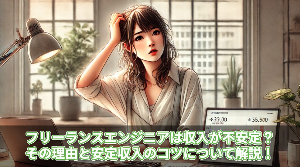 フリーランスエンジニアは収入が不安定？その理由と安定収入のコツについて解説！