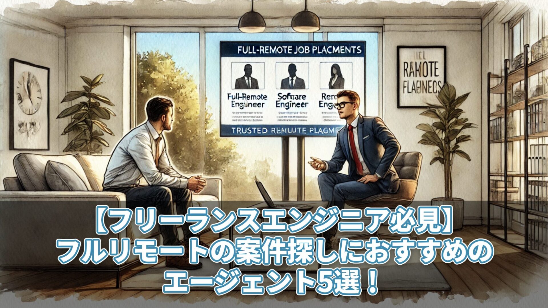 【フリーランスエンジニア必見】フルリモートの案件探しにおすすめのエージェント5選！