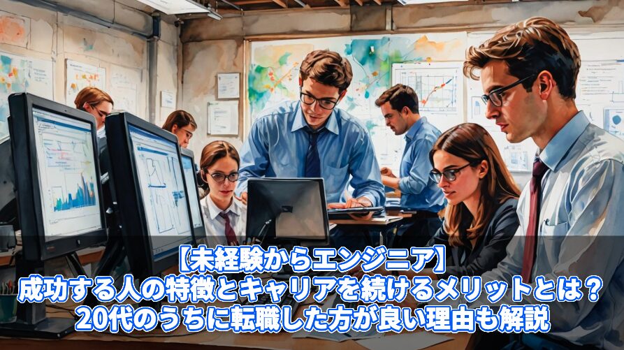 【未経験からエンジニア】成功する人の特徴とキャリアを続けるメリットとは？20代のうちに転職した方が良い理由も解説