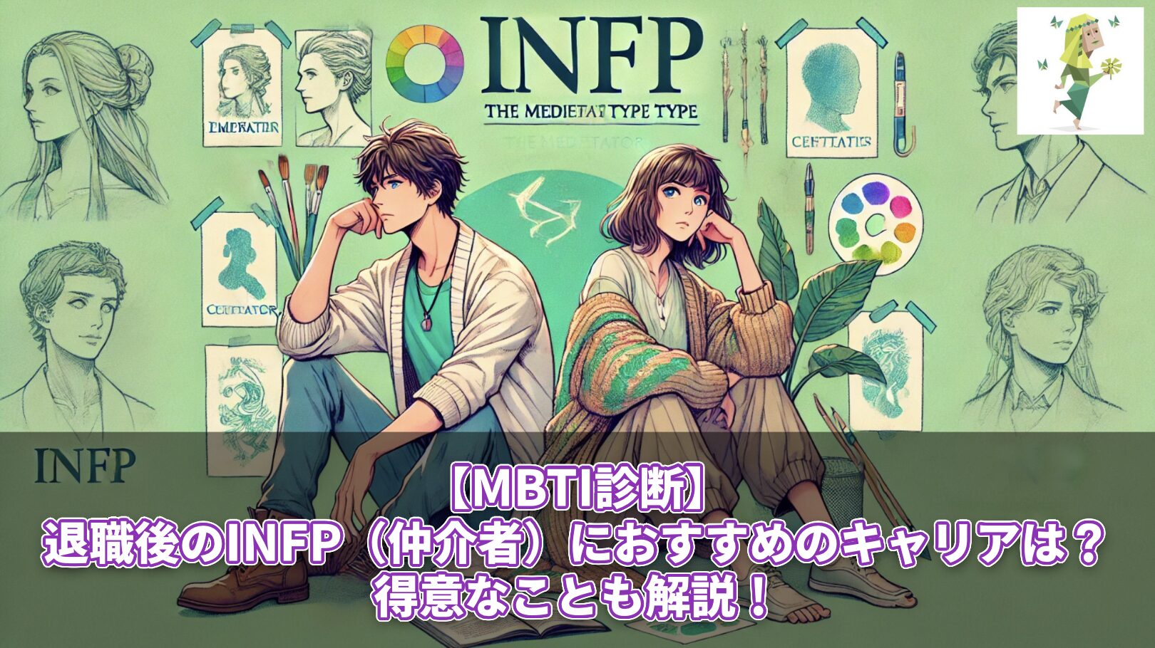 【MBTI診断】退職後のINFP(仲介者)におすすめのキャリアは?得意なことも解説!