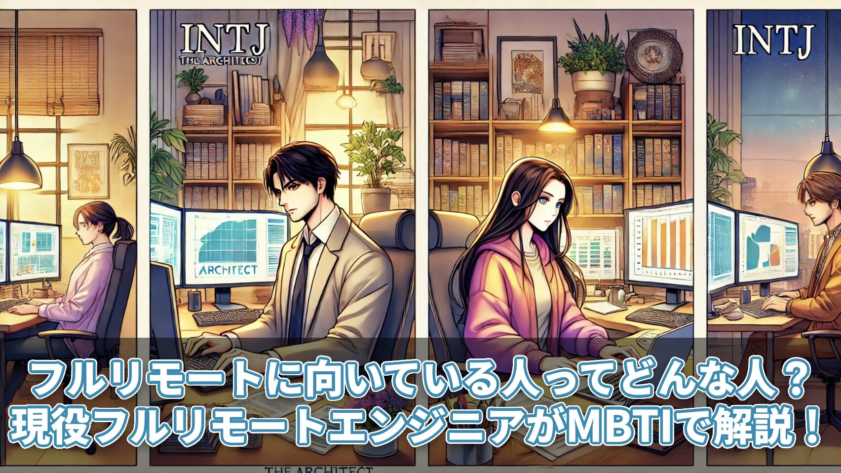 フルリモートに向いている人ってどんな人?現役フルリモートエンジニアがMBTIで解説!
