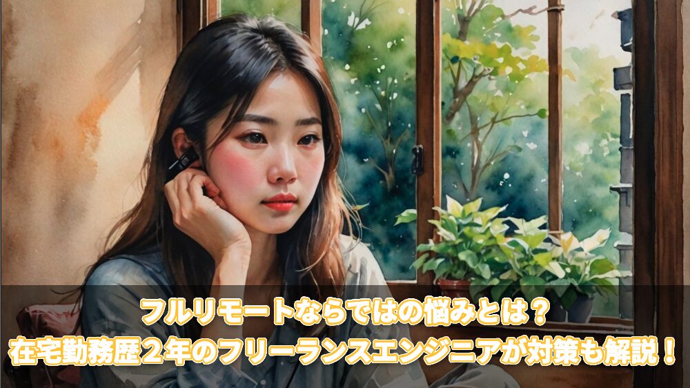 フルリモートならではの悩みとは？在宅勤務歴２年のフリーランスエンジニアが対策も解説！
