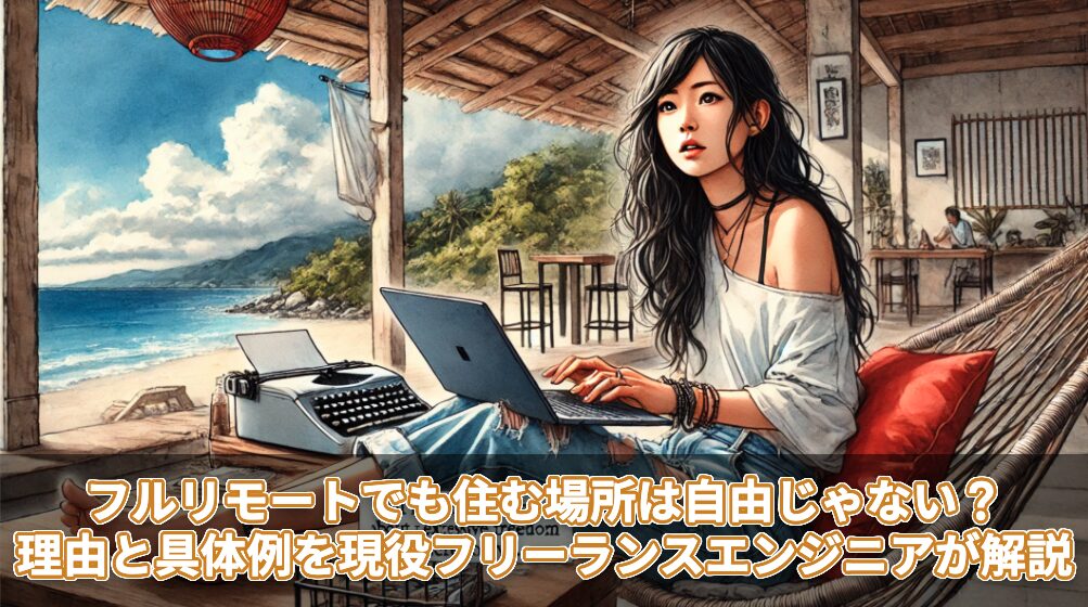 フルリモートでも住む場所は自由じゃない？理由と具体例を現役フリーランスエンジニアが解説