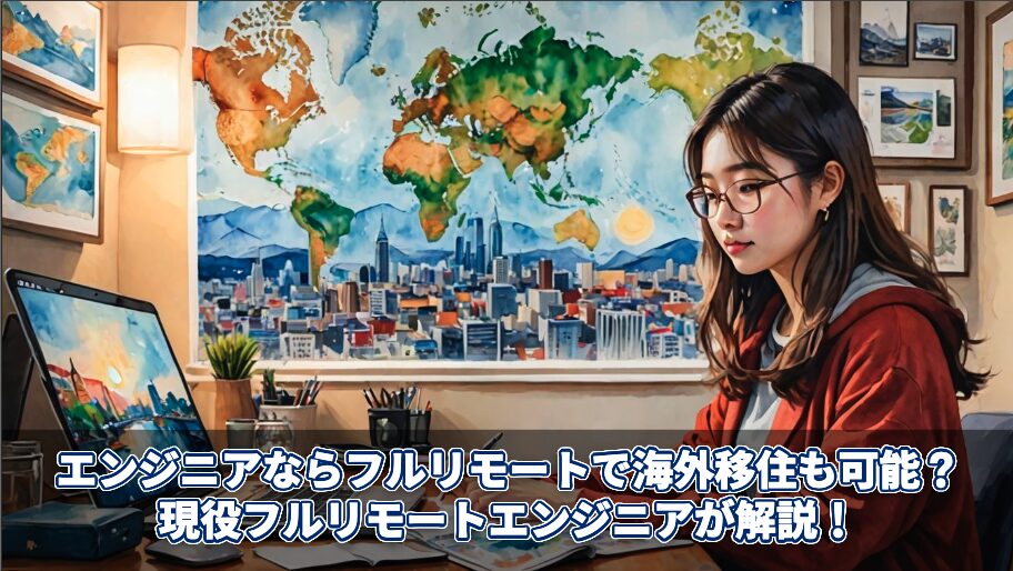 エンジニアならフルリモートで海外移住も可能？現役フルリモートエンジニアが解説！