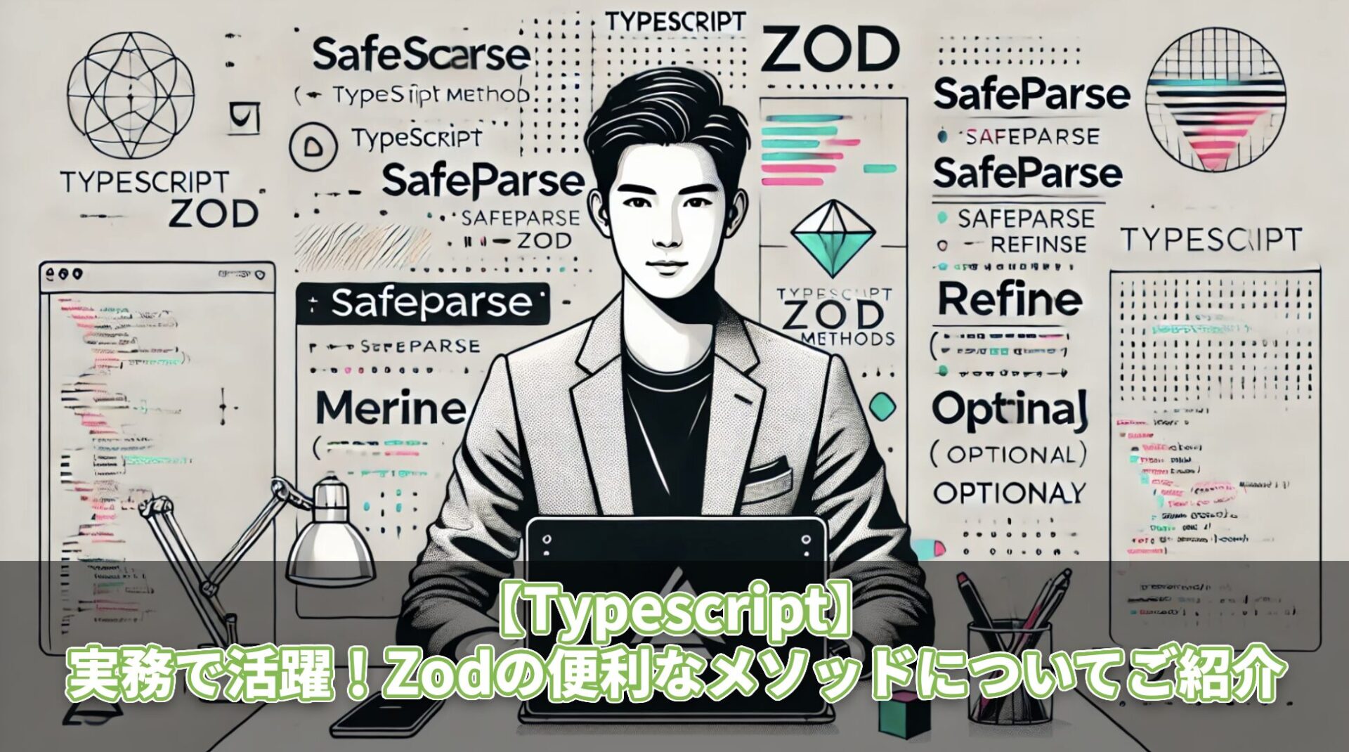 【Typescript】実務で活躍!Zodの便利なメソッドについてご紹介