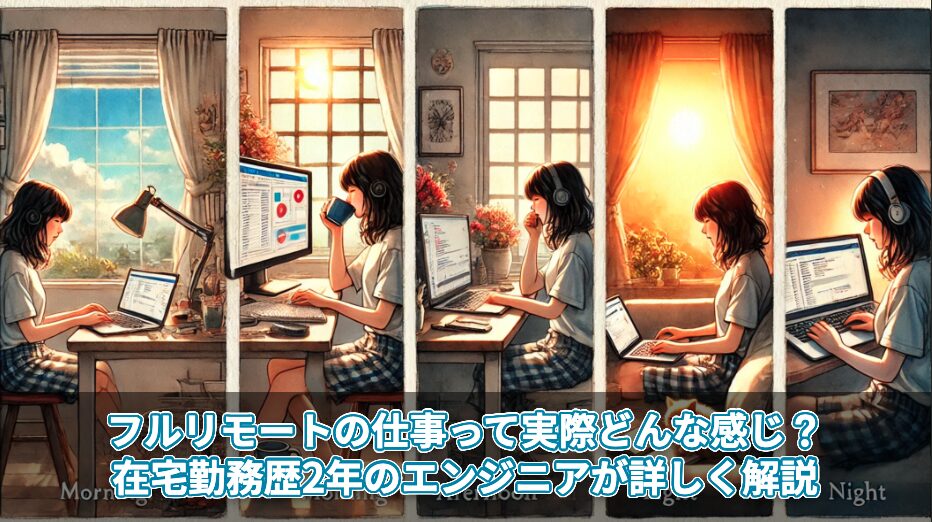 フルリモートの仕事って実際どんな感じ？在宅勤務歴2年のエンジニアが詳しく解説