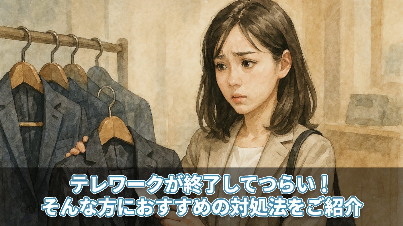 テレワークが終了してつらい！そんな方におすすめの対処法をご紹介