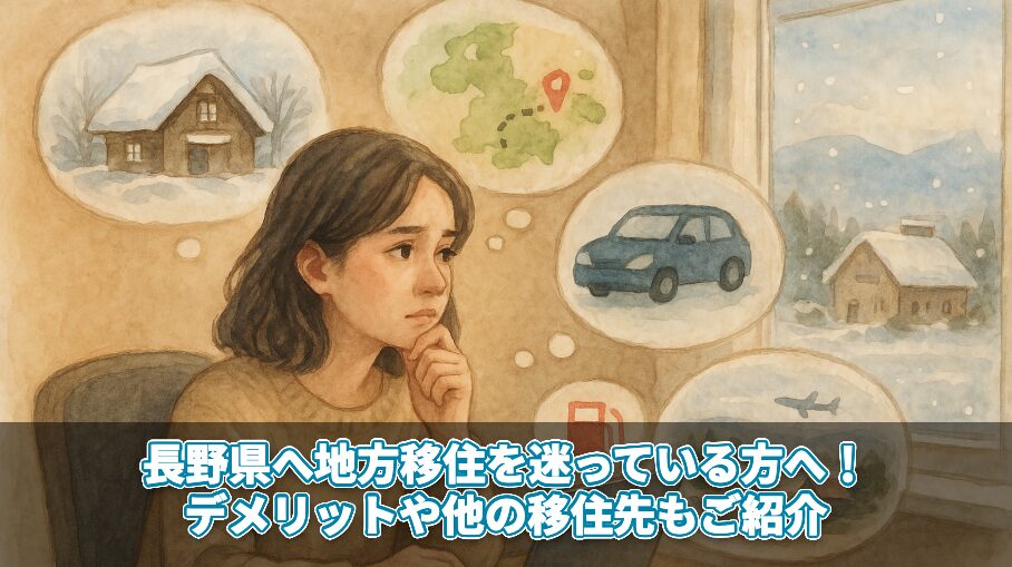 長野県へ地方移住を迷っている方へ!デメリットや他の移住先もご紹介