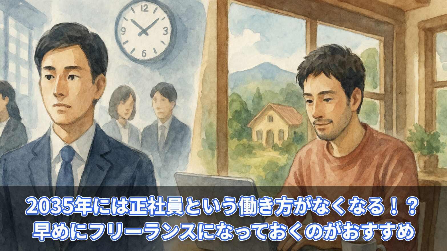2035年には正社員という働き方がなくなる!?早めにフリーランスになっておくのがおすすめ