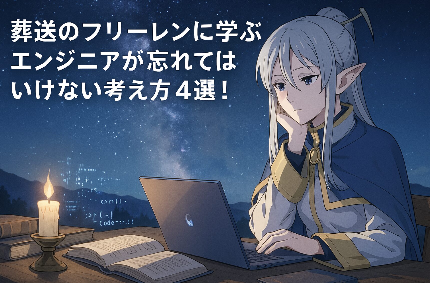 葬送のフリーレンに学ぶ、エンジニアが忘れてはいけない考え方4選！実体験を元に解説