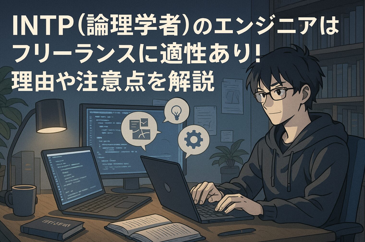 INTP（論理学者）のエンジニアはフリーランスに適性あり！理由や注意点を解説