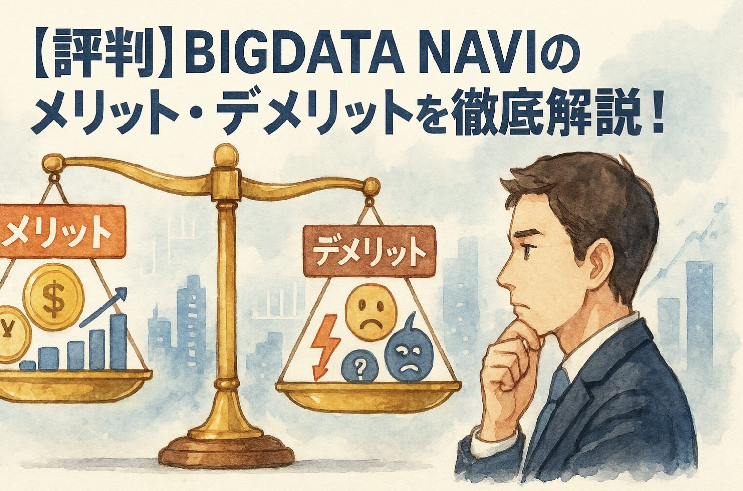 【評判】BIGDATA NAVIのメリット・デメリットを徹底解説！後悔しない登録判断基準