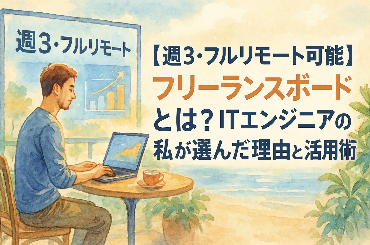【週3・フルリモート可能】フリーランスボードとは？ITエンジニアの私が選んだ理由と活用術