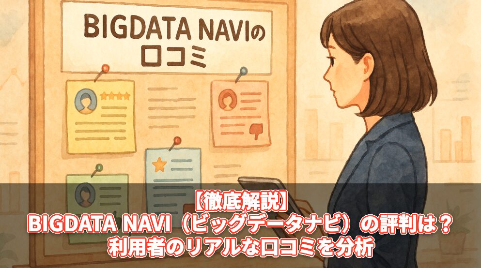 【徹底解説】BIGDATA NAVI（ビッグデータナビ）の評判は？利用者のリアルな口コミを分析